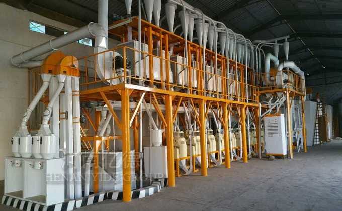 50-100 tons wheat flour milling plant